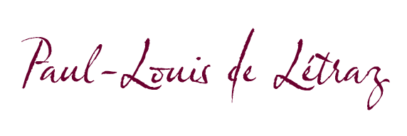 Logo composé du prénom et nom de l'auteur : Paul-Louis de Létraz